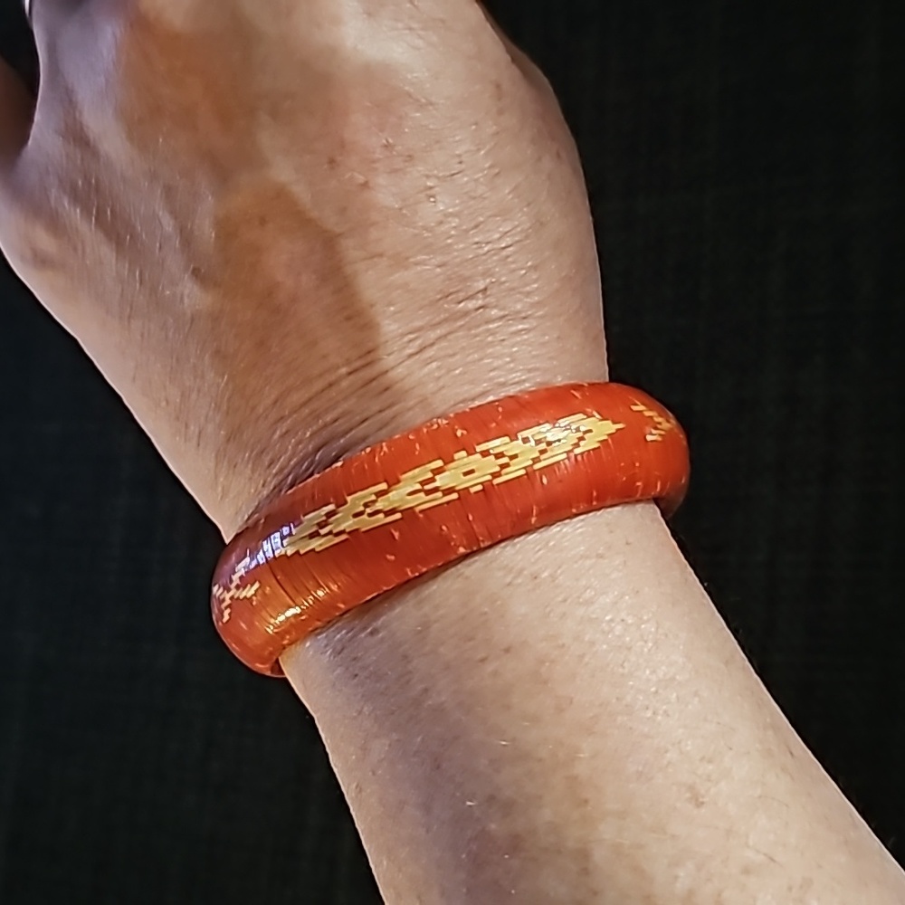 Natural Fiber Bangle Bracelet A